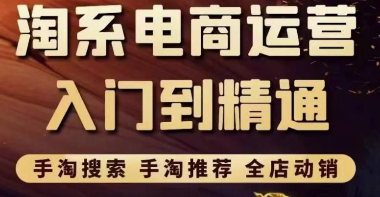 1363、淘系电商入门到精通手淘搜索，手淘推荐，全店动销（价值1099元）-知识学院