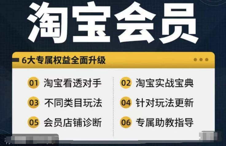 3459、淘宝会员【淘宝所有课程，全面分析对手】，初级到高手全系实战宝典-知识学院